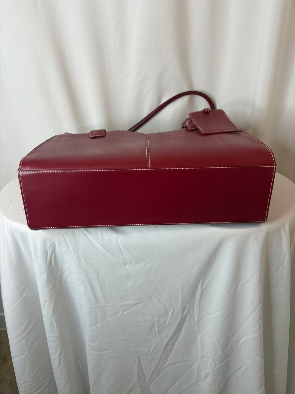 Wilsons Leather Deep Burgundy Structured Shoulder Tote - Picture 6 of 7